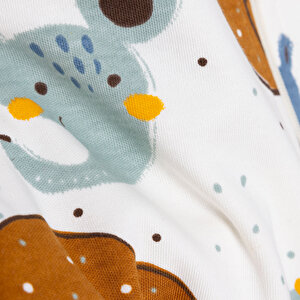 Erkek Bebek Patiksiz Tulum İnterlok Bisiklet Yaka Uzun Kol