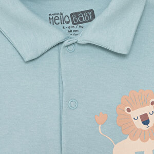 Erkek Bebek Patiksiz Tulum İnterlok Gömlek Yaka Uzun Kol Ribanalı Paça Erkek Bebek Patiksiz Tulum İnterlok Gömlek Yaka Uzun Kol Ribanalı Paça