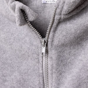 Erkek Bebek Polar Yelek Fermuarlı Hakim Yaka Atlet Kol Erkek Bebek Polar Yelek Fermuarlı Hakim Yaka Atlet Kol