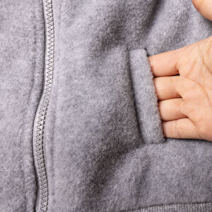 Erkek Bebek Polar Yelek Fermuarlı Hakim Yaka Atlet Kol Erkek Bebek Polar Yelek Fermuarlı Hakim Yaka Atlet Kol