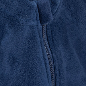 Erkek Bebek Polar Yelek Fermuarlı Hakim Yaka Atlet Kol