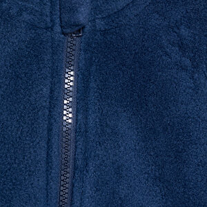 Erkek Bebek Polar Yelek Fermuarlı Hakim Yaka Atlet Kol