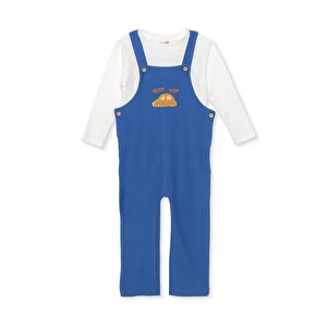 Erkek Bebek Salopet-Sweatshirt Fitilli Kadife Örme Bisiklet Yaka Uzun Kol Reçme Paça Erkek Bebek Salopet-Sweatshirt Fitilli Kadife Örme Bisiklet Yaka Uzun Kol Reçme Paça