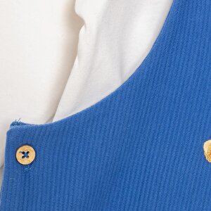 Erkek Bebek Salopet-Sweatshirt Fitilli Kadife Örme Bisiklet Yaka Uzun Kol Reçme Paça Erkek Bebek Salopet-Sweatshirt Fitilli Kadife Örme Bisiklet Yaka Uzun Kol Reçme Paça