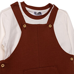 Erkek Bebek Salopet-Sweatshirt İki İplik Bisiklet Yaka Uzun Kol Reçme Paça Erkek Bebek Salopet-Sweatshirt İki İplik Bisiklet Yaka Uzun Kol Reçme Paça