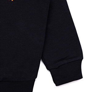 Erkek Bebek Sweatshirt Galatasaray Bisiklet Yaka Uzun Kol