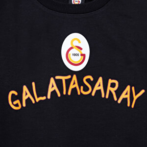 Erkek Bebek Sweatshirt Galatasaray Bisiklet Yaka Uzun Kol