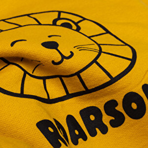 Erkek Bebek Sweatshirt Şardonlu İki İplik Bisiklet Yaka Uzun Kol