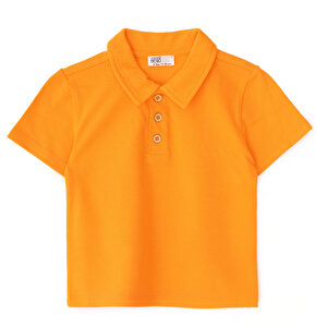 Erkek Bebek Tshirt Düğmeli Bisiklet Yaka Kısa Kol Erkek Bebek Tshirt Düğmeli Bisiklet Yaka Kısa Kol