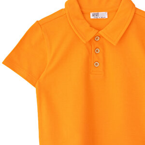 Erkek Bebek Tshirt Düğmeli Bisiklet Yaka Kısa Kol Erkek Bebek Tshirt Düğmeli Bisiklet Yaka Kısa Kol