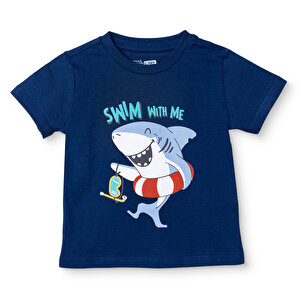 HelloBaby, Tshirt, Lacivert, 3 - 6 Ay