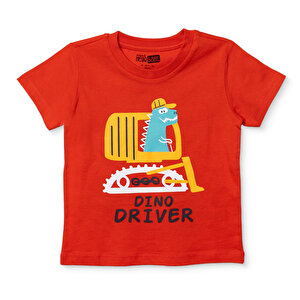 HelloBaby Tshirt, Mercan, 3 - 6 Ay