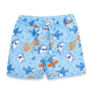 HelloBaby Köpekbalığı Desen, Mavi, 2 Yaş HelloBaby Köpekbalığı Desen, Mavi, 2 Yaş