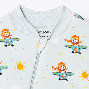 Erkek Bebek Uyku Tulumu Fermuarlı 2,5 tog Bisiklet Yaka Uzun Kol Patiksiz Paça Erkek Bebek Uyku Tulumu Fermuarlı 2,5 tog Bisiklet Yaka Uzun Kol Patiksiz Paça