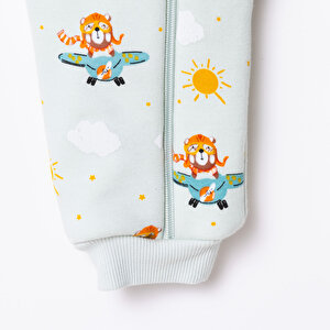 Erkek Bebek Uyku Tulumu Fermuarlı 2,5 tog Bisiklet Yaka Uzun Kol Patiksiz Paça Erkek Bebek Uyku Tulumu Fermuarlı 2,5 tog Bisiklet Yaka Uzun Kol Patiksiz Paça