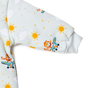 Erkek Bebek Uyku Tulumu Fermuarlı 2,5 tog Bisiklet Yaka Uzun Kol Patiksiz Paça Erkek Bebek Uyku Tulumu Fermuarlı 2,5 tog Bisiklet Yaka Uzun Kol Patiksiz Paça