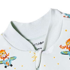 Erkek Bebek Uyku Tulumu Fermuarlı 2,5 tog Bisiklet Yaka Uzun Kol Patiksiz Paça Erkek Bebek Uyku Tulumu Fermuarlı 2,5 tog Bisiklet Yaka Uzun Kol Patiksiz Paça