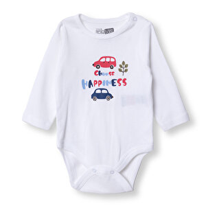 HelloBaby Uzun Kol Body, Ekru, 1 - 3 Ay