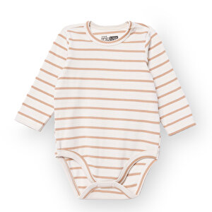 HelloBaby Uzun Kol Body, Bej, 1 - 3 Ay