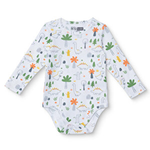 HelloBaby Uzun Kol Body, Ekru, 1 - 3 Ay