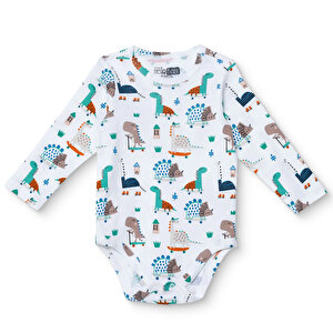 HelloBaby Uzun Kol Body, Ekru, 1 - 3 Ay