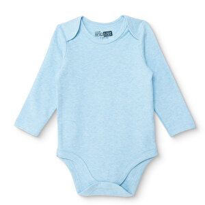 HelloBaby Uzun Kol Body, Mavi, 9 - 12 Ay