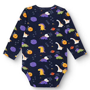 Erkek Bebek Uzun Kol Body Ribana Çıtçıtlı Yaka Uzun Kol