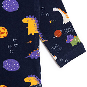 Erkek Bebek Uzun Kol Body Ribana Çıtçıtlı Yaka Uzun Kol