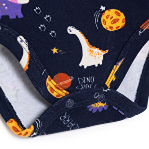 Erkek Bebek Uzun Kol Body Ribana Çıtçıtlı Yaka Uzun Kol