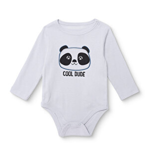 HelloBaby Uzun Kol Body, Gri, 1 - 3 Ay