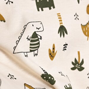 Erkek Bebek Uzun Kol Body Ribana Çıtçıtlı Yaka