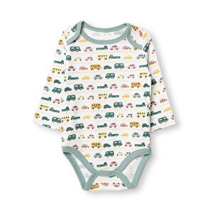 HelloBaby Uzun Kol Body, Ekru, 1 - 3 Ay