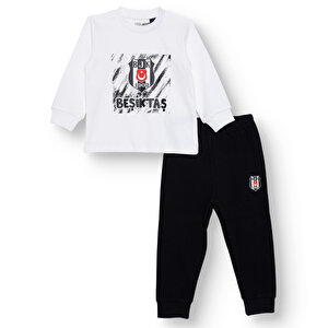 Beşiktaş Uzun Kol Pijam, Siyah, 6 - 9 Ay