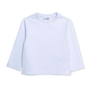 HelloBaby Uzun Kol Tshi, Beyaz, 3 - 6 Ay