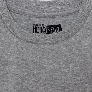 Erkek Bebek Uzun Kol Tshirt İnterlok Bisiklet Yaka Uzun Kol