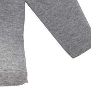 Erkek Bebek Uzun Kol Tshirt İnterlok Bisiklet Yaka Uzun Kol