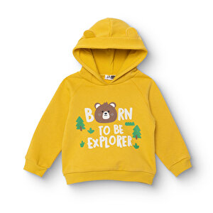 HelloBaby Kapüşonlu Swea, Sarı, 6 - 9 Ay