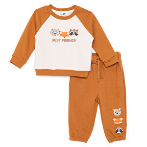 HelloBaby Woodla, Ekru Baskılı, 3 - 6 Ay