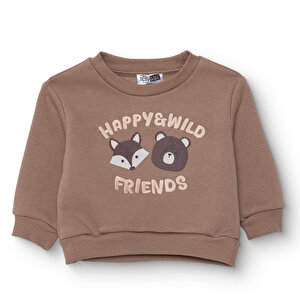 Erkek Bebek Woodland Boy 2 Sweatshirt Şardonlu Üç İplik Bisiklet Yaka Uzun Kol Erkek Bebek Woodland Boy 2 Sweatshirt Şardonlu Üç İplik Bisiklet Yaka Uzun Kol