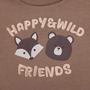 Erkek Bebek Woodland Boy 2 Sweatshirt Şardonlu Üç İplik Bisiklet Yaka Uzun Kol Erkek Bebek Woodland Boy 2 Sweatshirt Şardonlu Üç İplik Bisiklet Yaka Uzun Kol