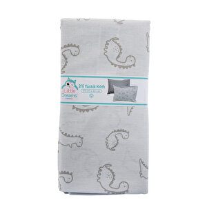 Erkek Bebek Yastık Kılıfı Poplin 35 x 45cm