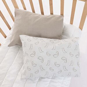 Erkek Bebek Yastık Kılıfı Poplin 35 x 45cm