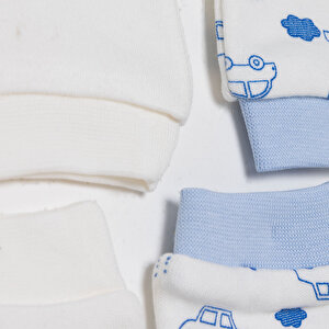 Erkek Bebek Yenidoğan 2'li Eldiven İnterlok