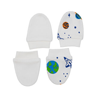 Erkek Bebek Yenidoğan 2'li Eldiven İnterlok Erkek Bebek Yenidoğan 2'li Eldiven İnterlok