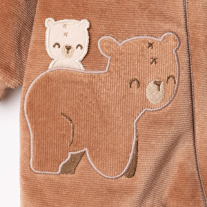 Erkek Bebek Yenidoğan Kadife Patiksiz Tulum Bisiklet Yaka Uzun Kol Patiksiz Paça Erkek Bebek Yenidoğan Kadife Patiksiz Tulum Bisiklet Yaka Uzun Kol Patiksiz Paça