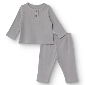 HelloBaby Yenidoğan Sweat, Gri, 1 - 3 Ay