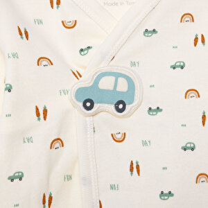 Erkek Bebek Yenidoğan Wooden Car Zıbın-Şapka-Patikli Alt V Yaka Uzun Kol Patikli Paça Erkek Bebek Yenidoğan Wooden Car Zıbın-Şapka-Patikli Alt V Yaka Uzun Kol Patikli Paça