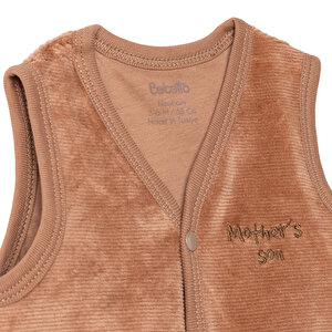 Erkek Bebek Yenidoğan Yelek Mother's Kadife V Yaka Atlet Kol Erkek Bebek Yenidoğan Yelek Mother's Kadife V Yaka Atlet Kol