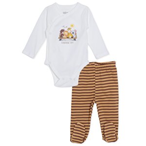 HelloBaby Yenidoğan Zıbı, Ekru, 0 - 1 Ay