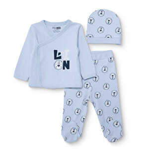 HelloBaby Yenidoğan Zıbı, Gri, Yenidoğan